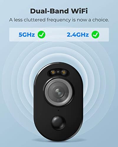 Reolink 4MP Security Camera Outdoor Wireless, Argus 3 Pro+Solar Panel, 2.4/5GHz WiFi Camera, Battery Operated Security Camera Person/Vehicle Detection, 2K Color Night Vision, 2-Way Audio, IP65, Black