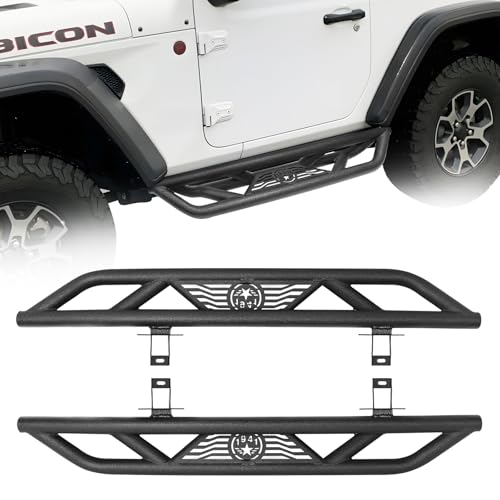 Estribos para Jeep Wrangler JL 2018-2024 2 puertas Negros miniatura 1