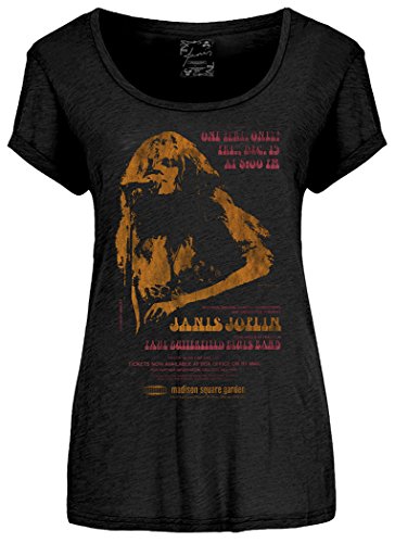 Janis Joplin Men's Madison Square Garden T-Shirt Large Black