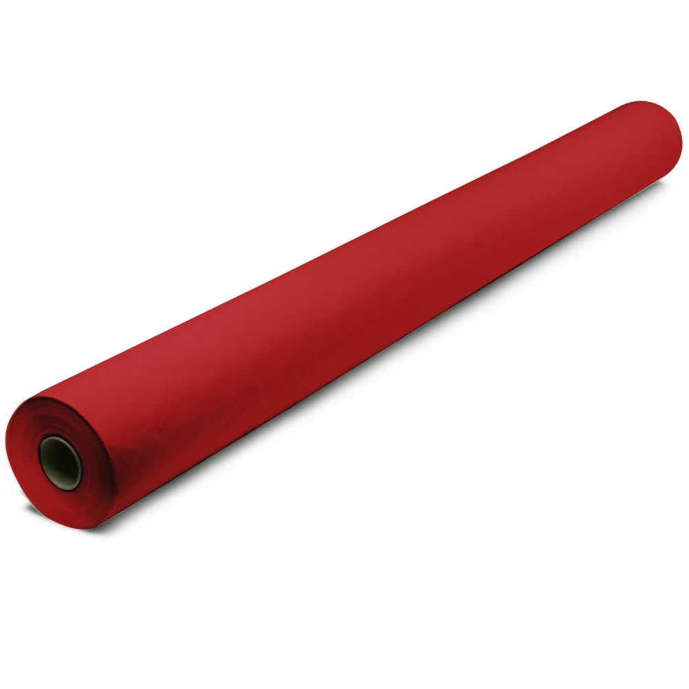 Venuscello Red Venuscello® Banquet Roll 8M | Paper Banqueting Roll For Wedding Buffet Dinner Home Large Disposable Table Paper Cloth Cover