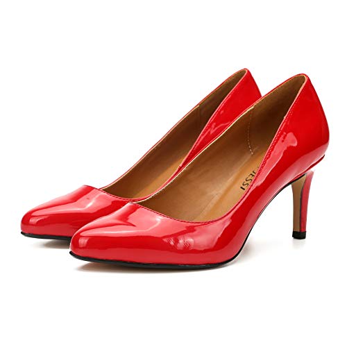 Image of Unisex Men's Women's Classic Mid Kitten Heel Pumps