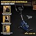 TREX SPORT Heimtrainer Fahrrad TX-380MB RIGON | Magnetisches Fitnessbike, leise | LCD Display, Pulsmesser, 8 Stufen, bis 120kg| Hometrainer marineblau