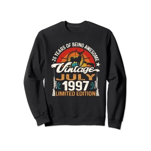 Cazador de caza de ciervos Buck de 26 años de edad, julio de 1997, cumpleaños 26 Sudadera