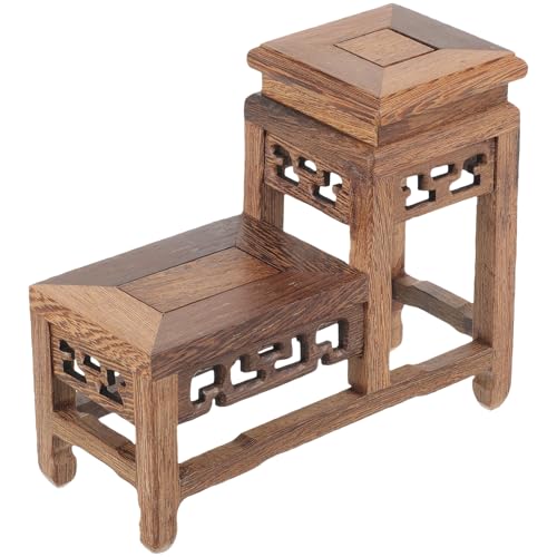 STAHAD Base de Madera de Pollo Alas Pequeña para Macetas y Jarrones, Elevador para Plantas de Jardín, Soporte Decorativo para Exhibición en Sala y Hogar, Base de Almacenamiento Estable