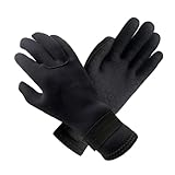 Yiju Scuba Diving Gloves Wetsuit Winter Gloves 3mm Neoprene Non Slip with Adjustable Wrist Strap (L Size) for Snorkeling Fishing