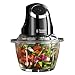 Price comparison product image Russell Hobbs Desire Electric Fruit & Vegetable Mini Chopper, 1L glass bowl with 500ml food capacity & storage lid, Dishwasher safe parts, Stainless Steel blades, One touch operation, 200W, 24662