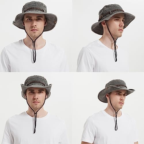 TEEKU Cappello Da Sole Con Bordo Grande Doppio Lato Ombreggiatura Cappello Da Pescatore Tutto - Foto 14