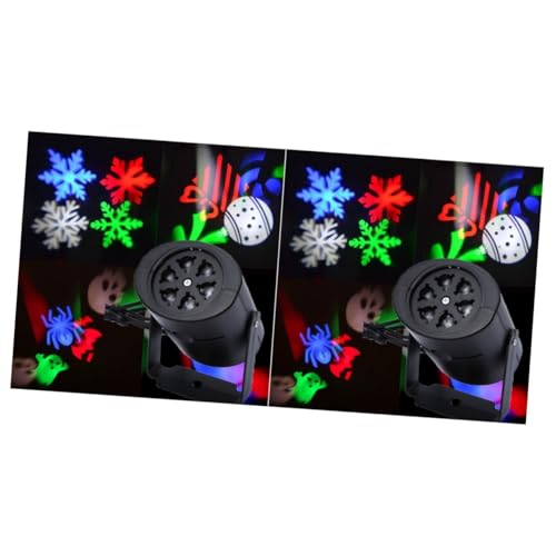 Abaodam 2 Peças Luz Noturna De Feriado Ao Ar Livre Projetor De Floco De Neve Iluminação Decorativa D
