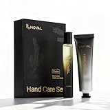 NOVAL Hand & Cuticle Care Set for Men Smell Good Cedar Scented Roll On Male Essential Cuticle Oil & Hand Cream with Jojoba, Shea Butter, Travel Size Kit for Cuticles & Nail Care