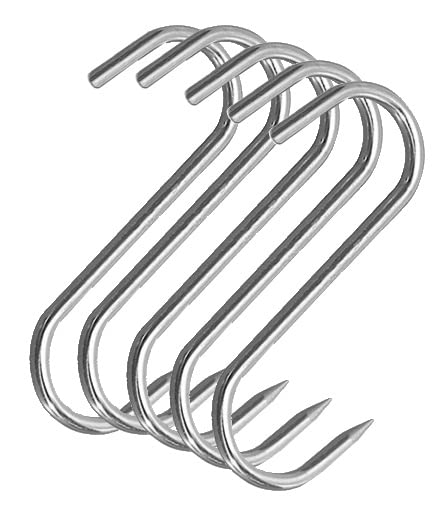 10 Stück S-Haken Edelstahl Durchmesser 5 mm