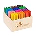 Produktbild JOLLY Classpack - Wood, Booster XL Nature, Basic colours, Holzbox mit 144 Fasermalern, 12 Grundfarben, Auswaschbar und Ungiftig, extra-dicke Spitze, Ideal für Schule und Kindergarten