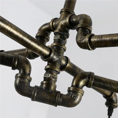 Lustre rustique en métal E27 avec suspension réglable Chaud Wisdom - 6