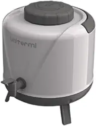 Garrafão Botijão Térmico 5 Litros Galão Garrafa Térmica com Torneira Pezinho Unitermi (MARFIM)