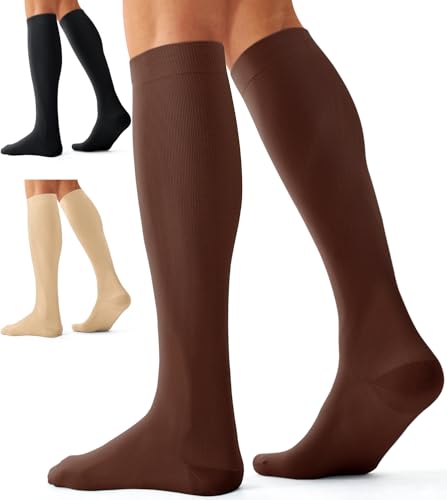 Image of Compression Socks for Women and Men(3 Pairs)15-20mmHg - Best Circulation Support Socks