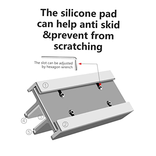 Support vertical pour ordinateur portable ajustable bureau support de tablettes et téléphones