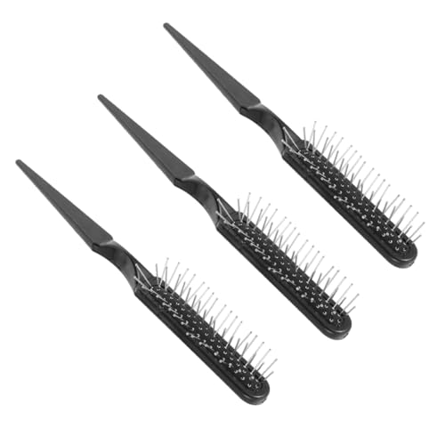 Hemobllo 3 piezas Cepillo para Cabello con Ratón Cepillo Moldeador con Púas de Antistáticas Peine para Desenredar y Teñir para Peinados y Cuidado Profesional Cabello Seco y Mojado