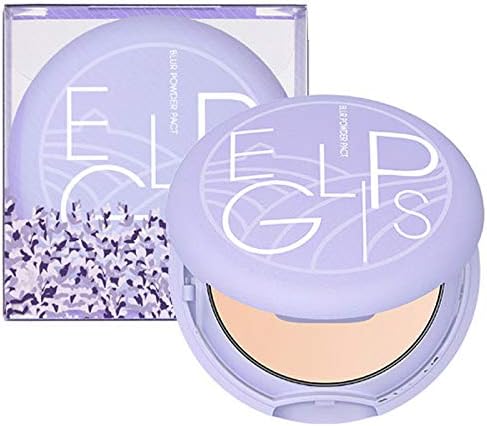 [New Limited Edition] Eglips Blur Powder Pact - Lavender Limited Edition 0.32 oz (9g), No.21 Bright skin tone