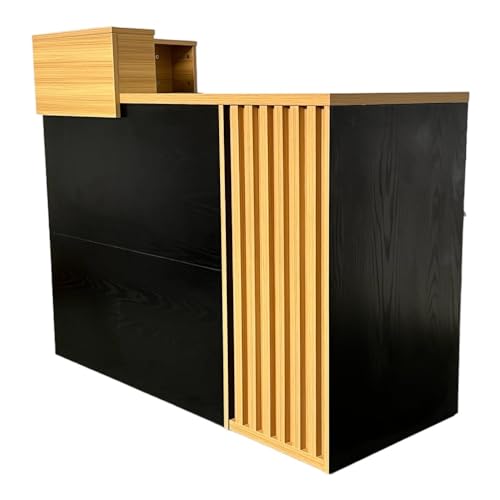 Jet-Line® | Empfangstheke Avignon | Theke | Rezeption | Büro | Arbeitsplatz | Praxis | Empfangstresen | Büromöbel | schwarz | Salon | Kanzlei