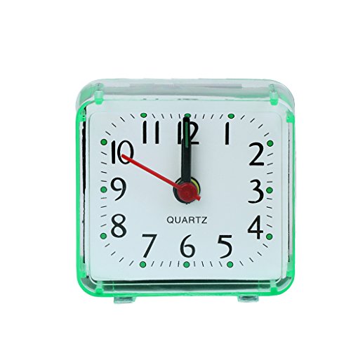 Psdndeww Reloj despertador cuadrado con pantalla digital puntiaguda para relojes de tiempo, decoración para estudiantes de jardín de infantes, temporizador de despertador, Gif