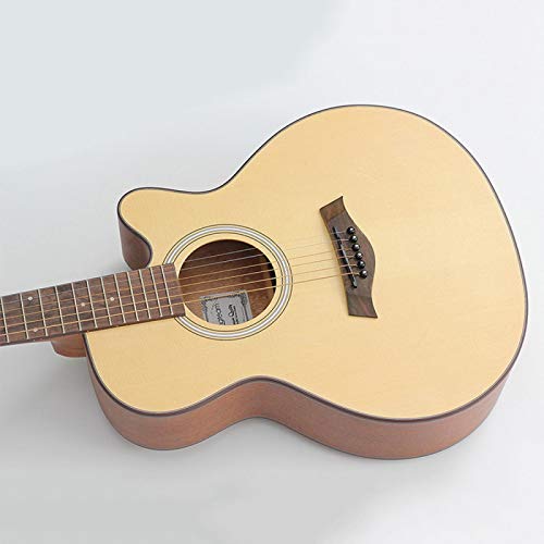 KEPOHK Guitare acoustique 36 pouces guitare Folk épicéa acajou 21 frettes touche en palissandre pour débutants adultes… - Les Beatles, Paul McCartney, John Lennon, RIngo Starr, George Harrison KEPOHK Guitare acoustique 36 pouces guitare Folk épicéa acajou 21 frettes touche en palissandre pour débutants adultes… – Image 5