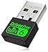 USB WiFi 6 Adapter for PC Desktop & Laptop, 900Mbps Dual Band 2.4/5GHz with Bluetooth 5.3, Nano Size Plug & Play, Windows 11/10 Driver-Free, Reconnect 7 Devices Simultaneously