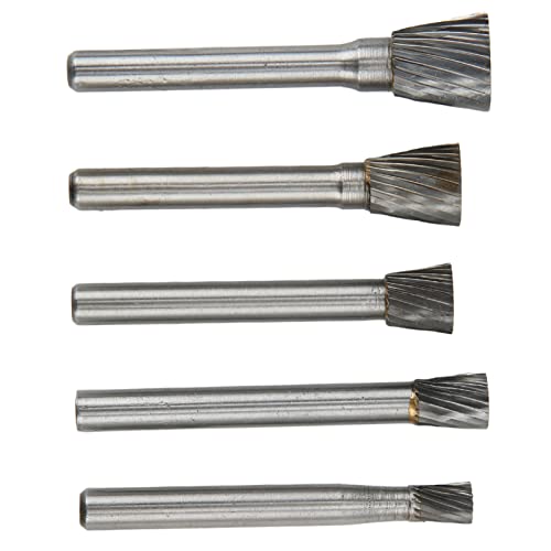 Set de fresa rotativa de carburo de 5 piezas con vástago 6 mm miniatura 7