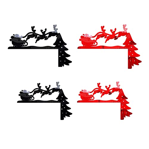 Generic メリークリスマスリムーバブルウォールステッカー4枚セット ? スイッチや窓に簡単装着、滑らかな表面で壁を傷めず、クリスマスの装飾に最適