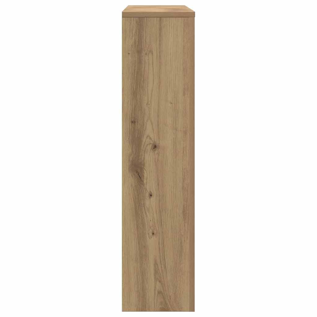 vidaXL Heizkörperverkleidung, Heizungsverkleidung Modernes Latten-Design, Heizkörperabdeckung für Wohnzimmer, Heizungsabdeckung, Artisan-Eiche 149x20x82cm Holzwerkstoff