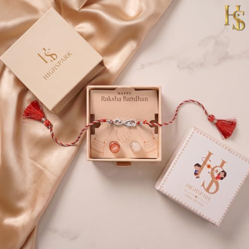 Image of HighSpark 925 Silver Rakhi for Bhai | Stylish Cool Bro Rakhi for Boys & Men | Lovely Gift