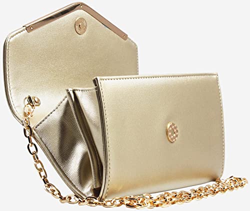 Image of Clutch Purse Evening Bag for Women,Envelope Handbag With Detachable Chain | With Detachable Chain