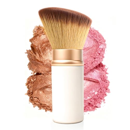 Makeup Brush Retractable Kabuki Brush for Liquid, Powder, Cream, Foundation, Powder Blush, Bronzer...
