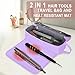 FAMOPLAY Hair Tools Travel Bag with Heat Resistant Mat Hair Styling Accessories Storage Case for Hair Dryer Flat Iron Straightener Curling Iron Haircare Accessories Travel Essentials for Women