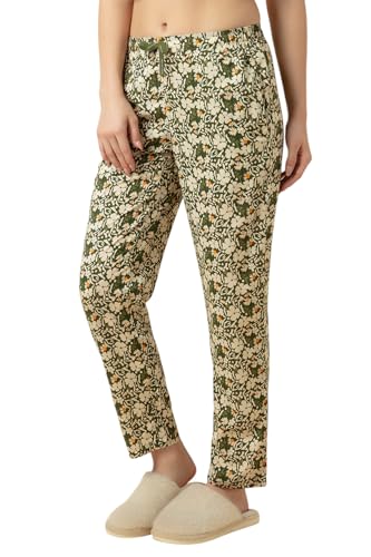 Image of Van Heusen Women's Printed Lounge Pants | Drawstrings & Side Pockets | Ultra Soft Fabric | Relaxed Fit | At home pyjamas | Everyday Comfort | Printed | Style 55306 | Available in Pack of 1 & 2