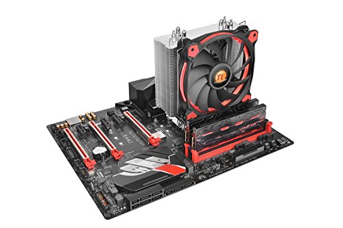 Thermaltake RIING Silent 150W LGA1200 AM4 Ready Intel/AMD 120mm High Airflow LED Fan CPU Cooler, Red, CL-P022-AL12RE-A by Thermaltake - Image 7