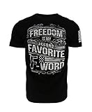 Nine Line Freedom is My 2nd Favorite F Word Men's T-Shirt, Color Black, Size XL