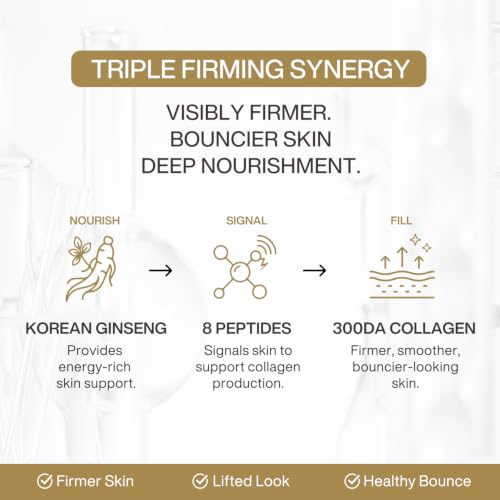 Image of Ginseng Collagen CHIMTOK Serum, Micro-Spicule Firming Serum for Sagging Skin, Triple Elasticity & Lifting Care, Fast Absorbing Korean Anti-Aging Facial Serum 1.01 fl oz