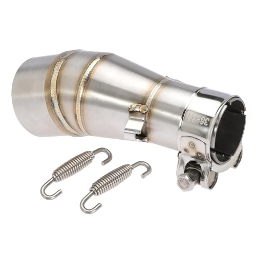 unrulysoul Motorcycle Exhaust Mid Pipe Muffler Mid-pipe for Kawasaki Ninja 250 300 Z250 Z300 2008-2017