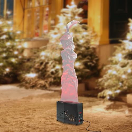 Fake Fire Flame Light, 5.91ft LED Flame Lamp Stage Lights, 130W Fire Atmosphere Lamp, for Stage DJ Party Lighting Christmas Nightclub, Black
