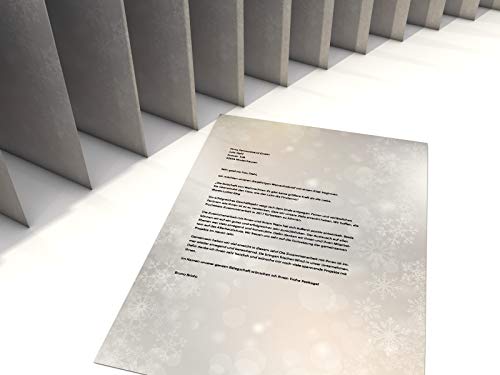 Natale Carta con busta danzanti fiocchi, 20 fogli