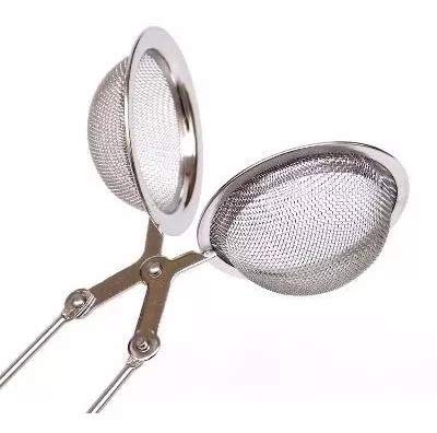Infusor De Chá E Ervas Inox Peneira Coador Com Cabo - Wincy