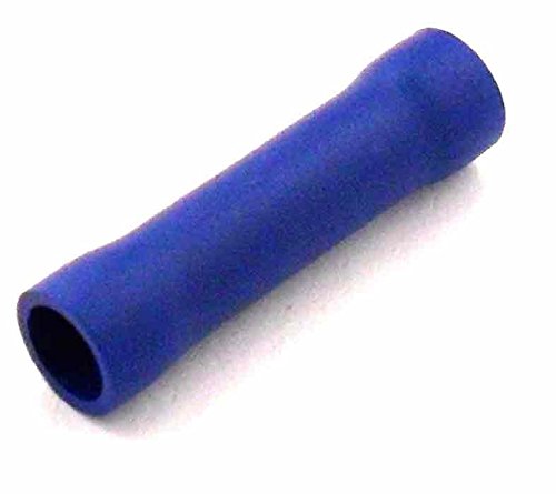 Image of Butt Connectors Butt Splice Terminals Crimps Pack 100 Blue 16A