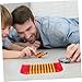 Toddmomy Ratchet Noise Maker Plastic Castanets for Boy Girl Ergonomic Hand Percussion Instrument Creative Musical Toy for Early Education and Rhythm Play Bright Red Design