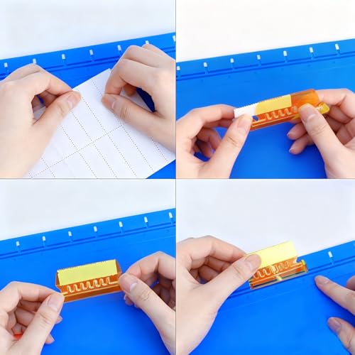 60 Pcs File Folder Tabs with 60 Inserts, 6-Color Hanging Folder Tabs Plastic Index Dividers for Office File Organization, 2-Inch Clear PVC Filing System Supplies