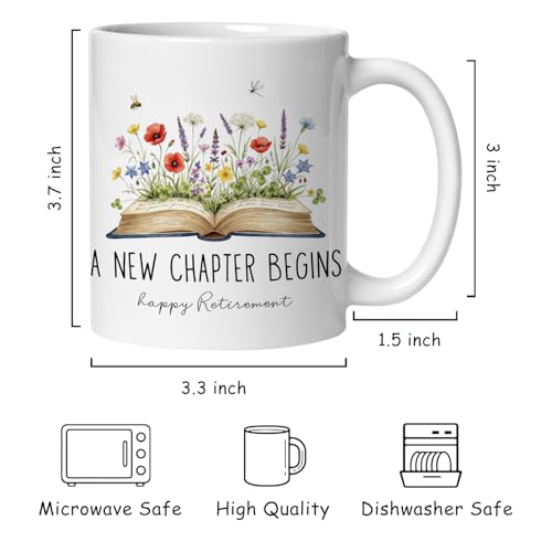 Taza de cerámica para jubilación para mujeres 11 oz miniatura 6