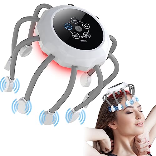 ANTI STRESS MASSAGGIATORE GRATTA TESTA CAPO MASSAGGIO CUOIO CAPELLUTO - Foto 11