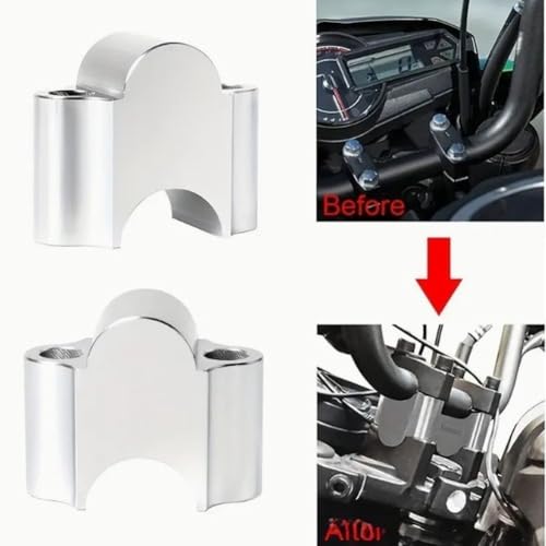 Elevador de manillar 22 mm aluminio CNC moto scooter 7/8 pulgadas 5