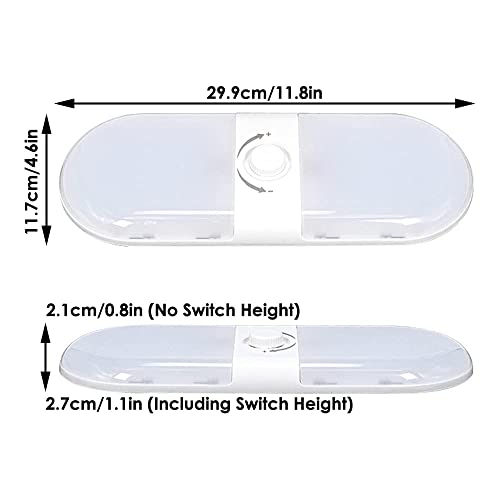 Luces LED de 12 voltios de 10W con 3 temperaturas de color e interruptor integrado 7