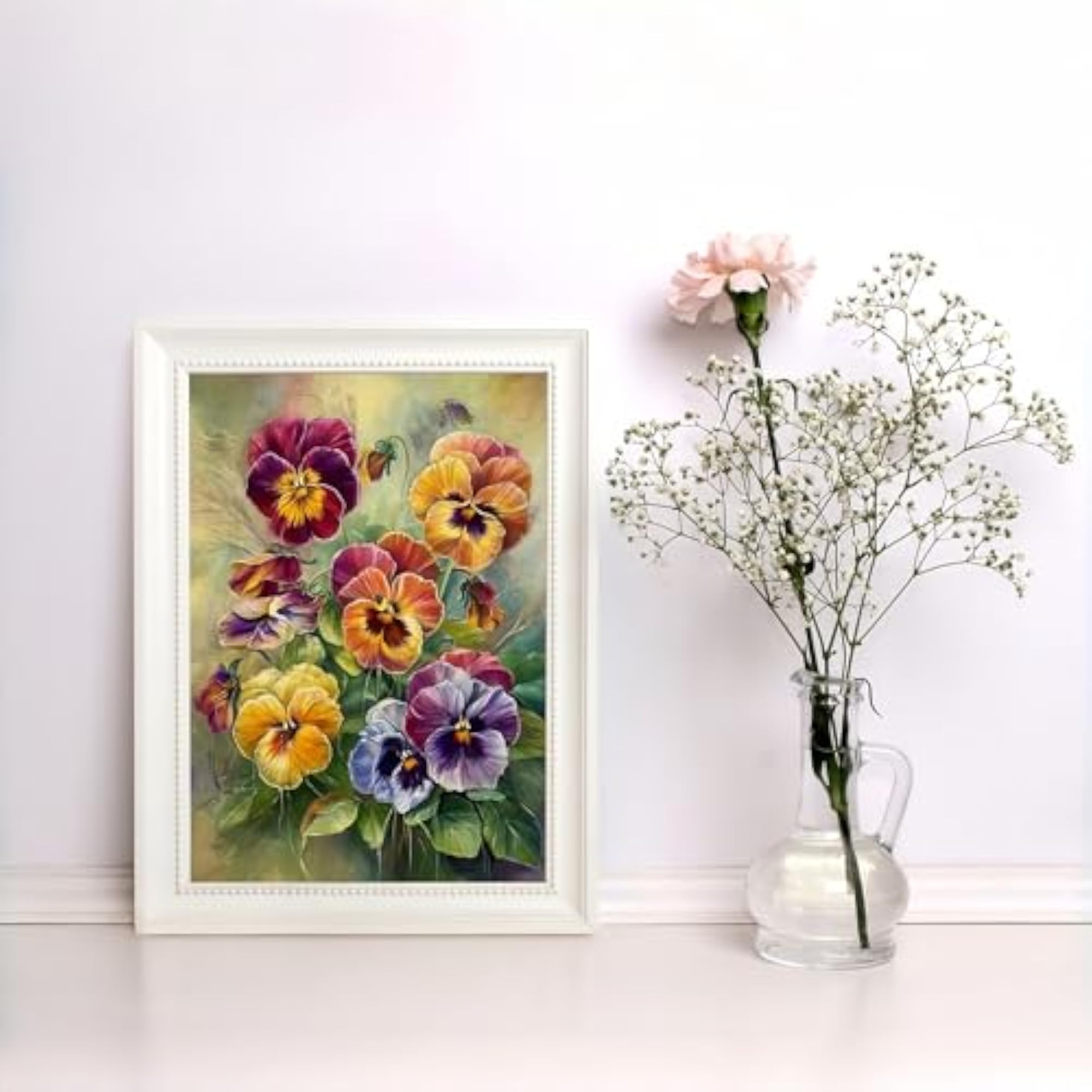 Diamond Painting Flowers Kit for Home Wall Decor