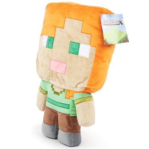 Image of Jay Franco Plush Pillow Buddy Super Soft Polyester Microfiber | Mojang Minecraft Alex 16 inch (Official Product)