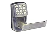 Electronic Keyless Door Lock Set - Antique Brass Finish (For Right-Hinged Doors Only)